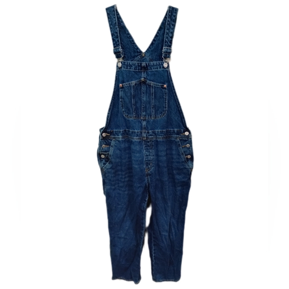 Old Navy Classic Blue Denim Overalls - Picture 2 of 5